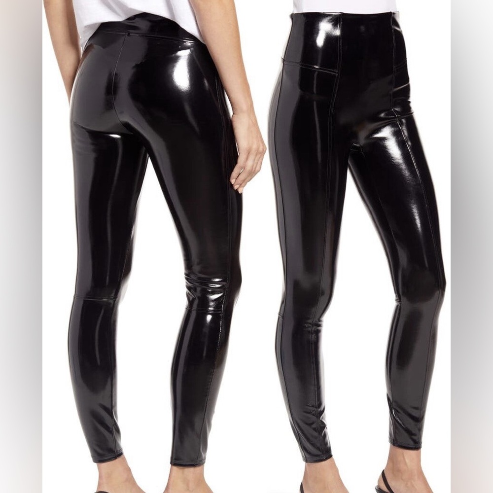 SPANX Glossy Black Leggings
